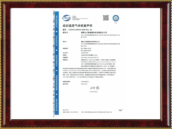ISO14064證書(shū)
